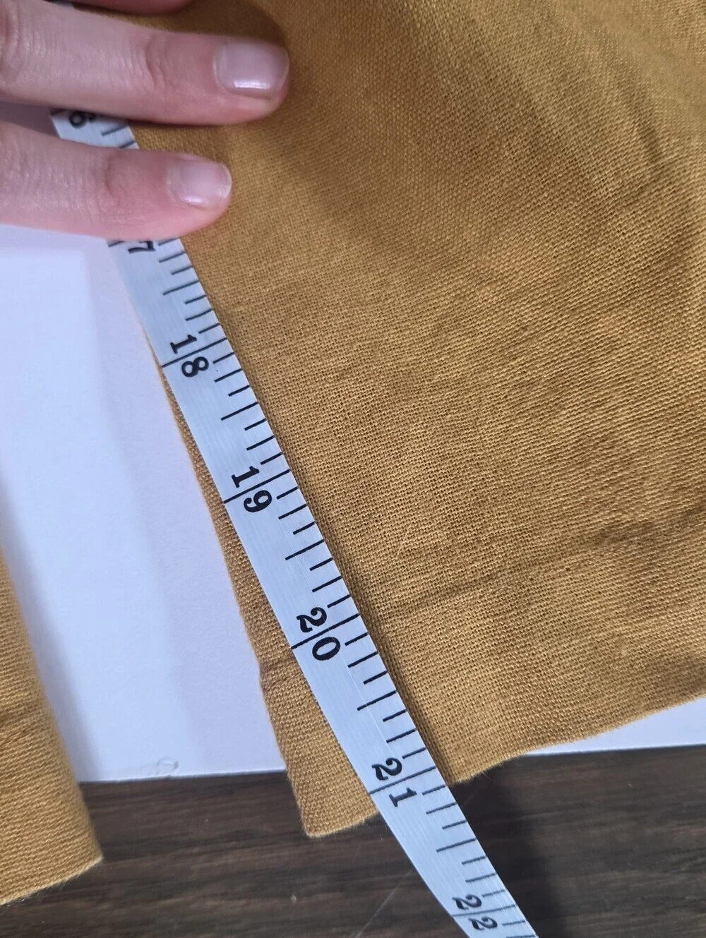 Greylin Linen Cotton Jumpsuit Tie Waist Wide Leg Mustard Anthropologie sz S